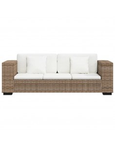 Set Divani a 2 e 3 Posti in Vero Rattan 2