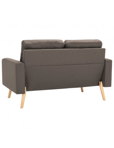 Set Divano 2 pz in Tessuto Tortora