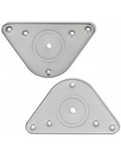 Set Gambe Tavolo 4 pz in Nickel Spazzolato Regolabili 1100 mm