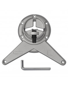 Set Gambe Tavolo 4 pz in Nickel Spazzolato Regolabili 710 mm