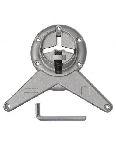 Set Gambe Tavolo 4 pz in Nickel Spazzolato Regolabili 710 mm