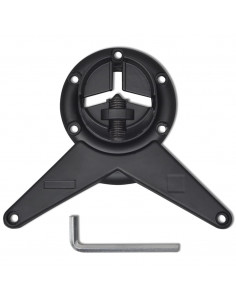 Set Gambe Tavolo Altezza Regolabile Nere 870 mm