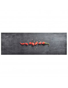 Tappetino da Cucina Lavabile Peperoni 45x150 cm