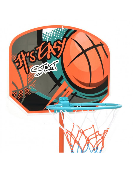 Set Gioco da Basket Portatile Regolabile 109-141 cm