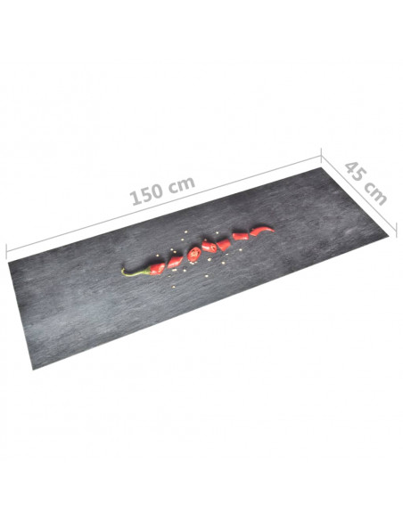 Tappetino da Cucina Lavabile Peperoni 45x150 cm