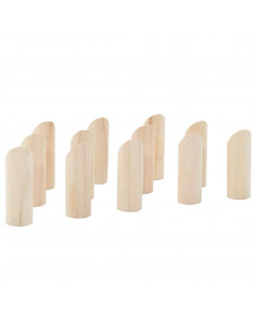 Set Gioco Kubb Numerici 13pz con Custodia Legno Massello Pino 2