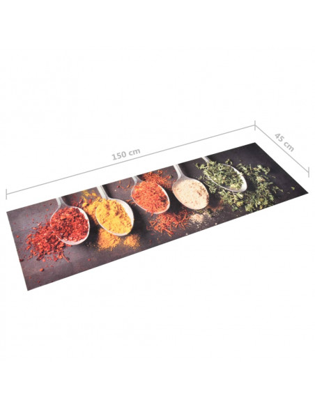 Tappetino da Cucina Lavabile Cucchiai 45x150 cm
