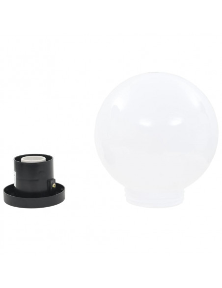 Set Lampade a LED Sferiche 4 pz 20 cm in PMMA