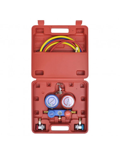 Set Manometro a 2 Vie con Custodia