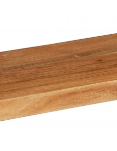 Set Mensole Cubiche da Parete 3 pz in Legno Massello di Acacia