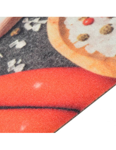 Tappeto da Cucina Lavabile Verdure 45x150 cm Velluto