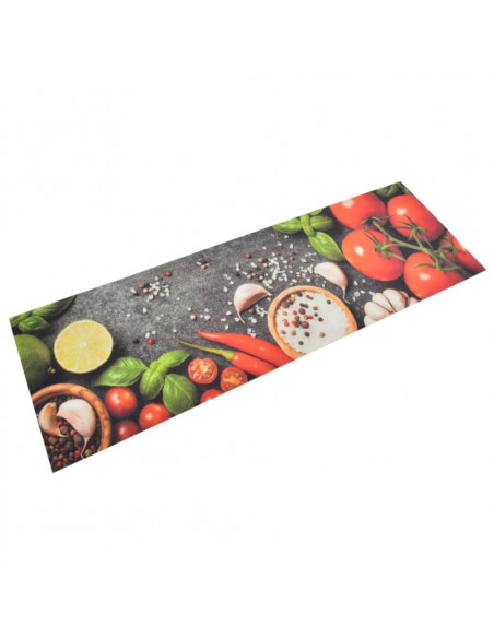 Tappeto da Cucina Lavabile Verdure 60x180 cm Velluto