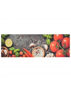 Tappeto da Cucina Lavabile Verdure 60x180 cm Velluto 2