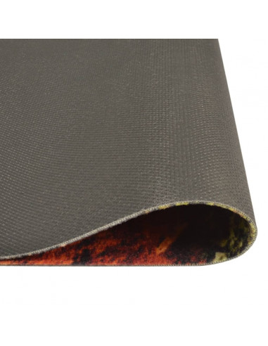 Tappeto da Cucina Lavabile Cucchiai e Spezie 60x180 cm Velluto