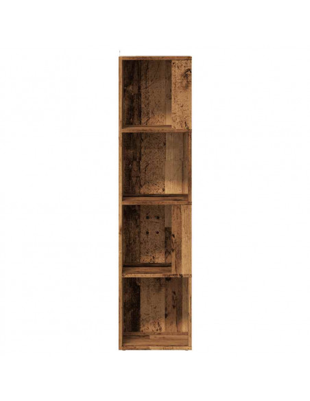 Scaffale Angolare Legno Vecchio 33x33x132 cm in Truciolato