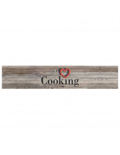 Tappeto da Cucina Lavabile Grigio Cucinare 60x300 cm Velluto 2