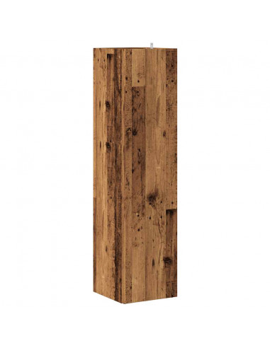 Scaffale Angolare Legno Vecchio 33x33x132 cm in Truciolato