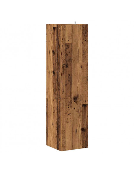 Scaffale Angolare Legno Vecchio 33x33x132 cm in Truciolato