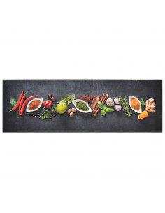 Tappeto da Cucina Lavabile Spezie 60x180 cm Velluto 2