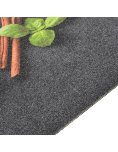 Tappeto da Cucina Lavabile Spezie 60x180 cm Velluto