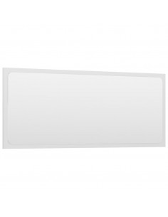 Set Mobili da Bagno 2 pz Bianco Lucido in Legno Multistrato 2