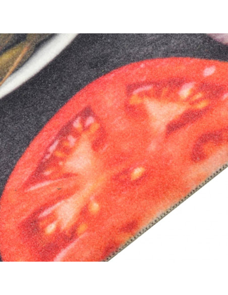 Tappeto da Cucina Lavabile Vino e Cena 60x180 cm Velluto
