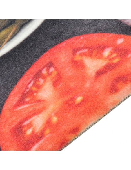 Tappeto da Cucina Lavabile Vino e Cena 45x150 cm Velluto