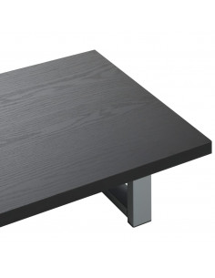 Set Mobili da Bagno 2 pz Ceramica Nero