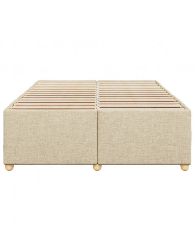 Giroletto senza Materasso Crema 140x200 cm in Tessuto