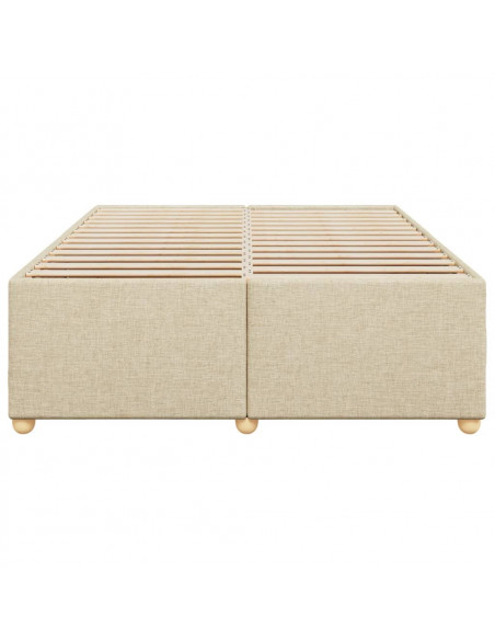 Giroletto senza Materasso Crema 140x200 cm in Tessuto
