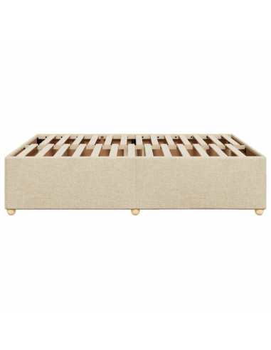 Giroletto senza Materasso Crema 140x200 cm in Tessuto