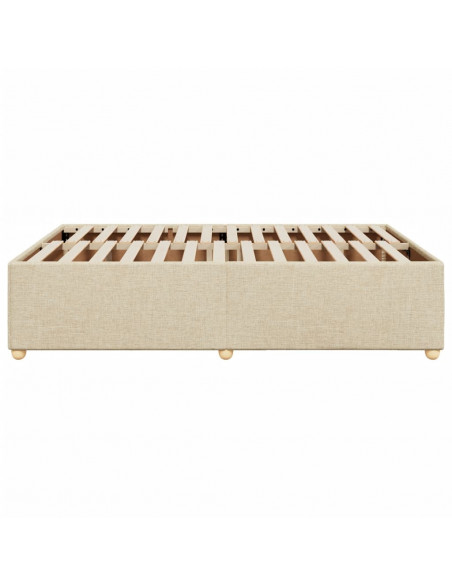 Giroletto senza Materasso Crema 140x200 cm in Tessuto