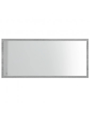 Set Mobili da Bagno 2 pz Grigio Sonoma in Legno Multistrato