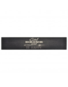 Tappeto da Cucina Lavabile Nero Cucina 60x300 cm Velluto 2