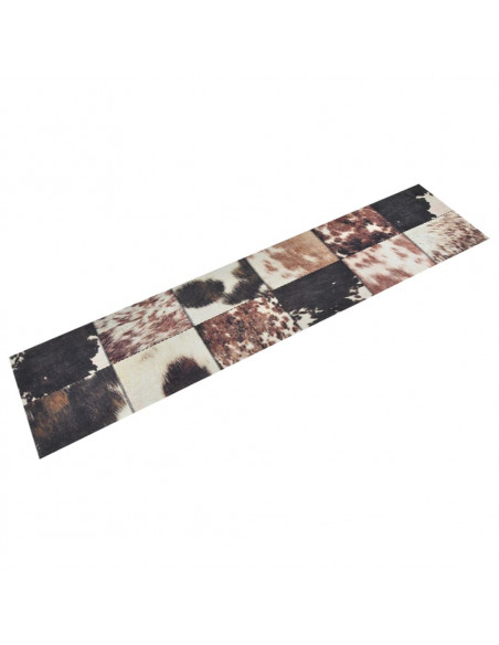 Tappeto da Cucina Lavabile Pelle Animali 60x300 cm Velluto