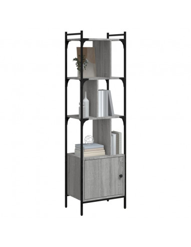 Libreria Anta Grigio Sonoma 44,5x30x154,5 cm Legno Multistrato