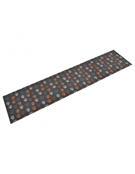 Tappeto da Cucina Lavabile Zampe 60x300 cm Velluto