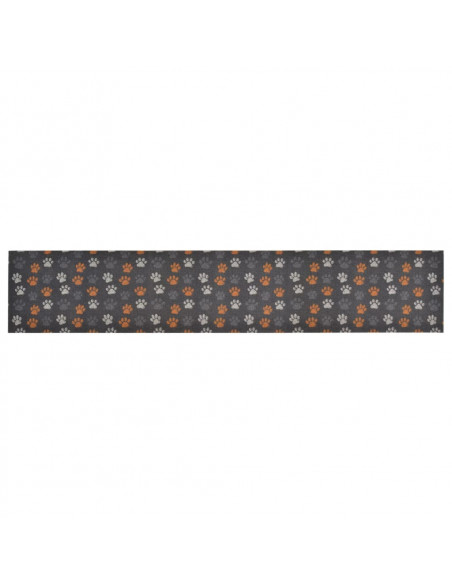 Tappeto da Cucina Lavabile Zampe 60x300 cm Velluto