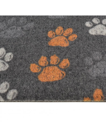 Tappeto da Cucina Lavabile Zampe 60x300 cm Velluto