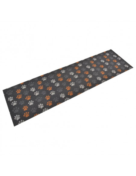 Tappeto da Cucina Lavabile Zampe 45x150 cm Velluto