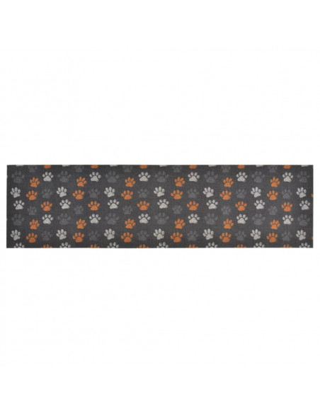 Tappeto da Cucina Lavabile Zampe 45x150 cm Velluto