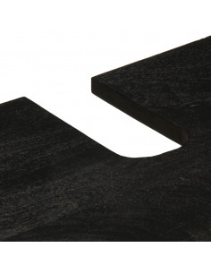 Set Mobili da Bagno 2 pz Nero in Legno Multistrato 2