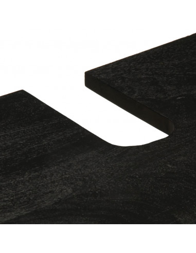 Set Mobili da Bagno 2 pz Nero in Legno Multistrato