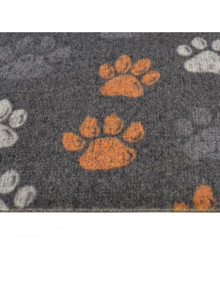 Tappeto da Cucina Lavabile Zampe 45x150 cm Velluto