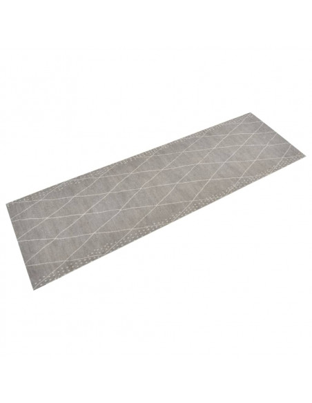 Tappeto da Cucina Lavabile Rombi 60x180 cm Velluto