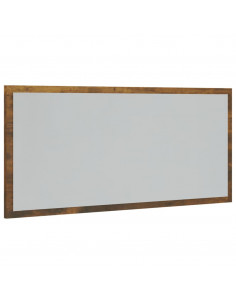 Set Mobili da Bagno 2 pz Rovere Fumo in Legno Multistrato