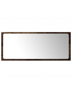 Set Mobili da Bagno 2 pz Rovere Fumo in Legno Multistrato 2