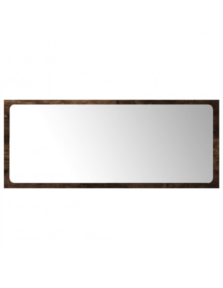 Set Mobili da Bagno 2 pz Rovere Fumo in Legno Multistrato