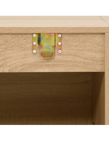 Set Mobili da Bagno 2 pz Rovere in Legno Multistrato