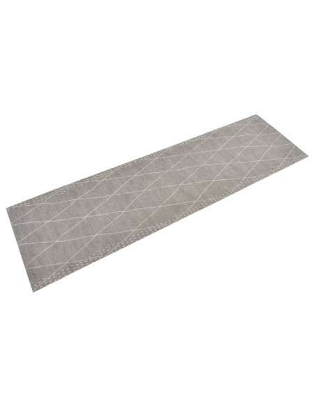 Tappeto da Cucina Lavabile Rombi 45x150 cm Velluto